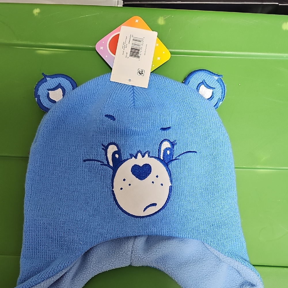 Care Bears Grumpy Bear Beanie with Tassels One Size Fits All